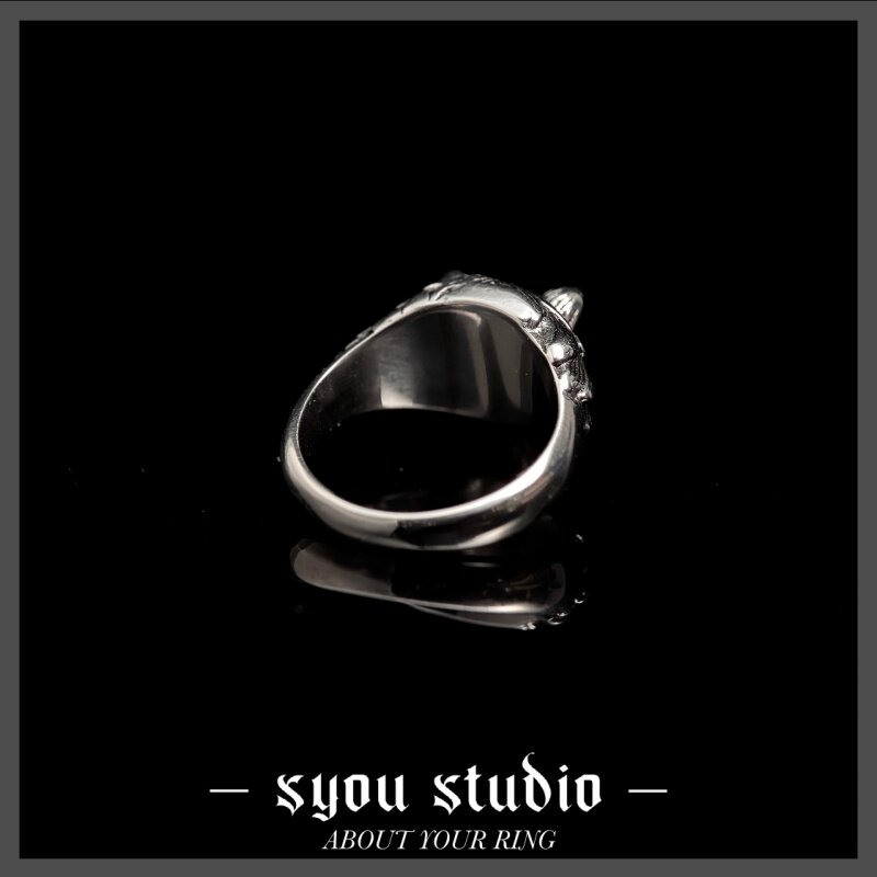 Syou Arctic Wolf Titanium Steel Ring