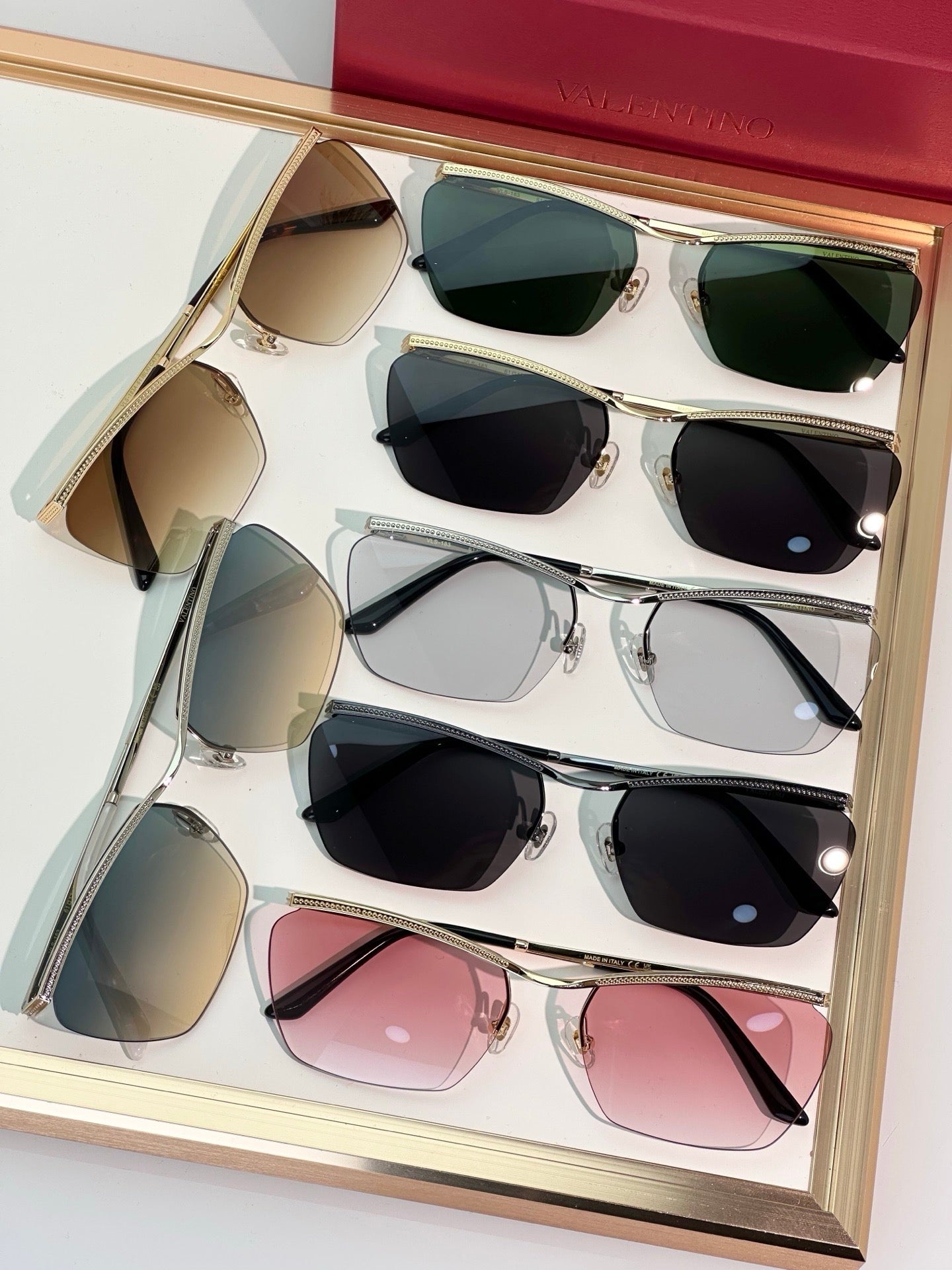 Valentino VLS-183 Floating Rimless Metal Glasses✨