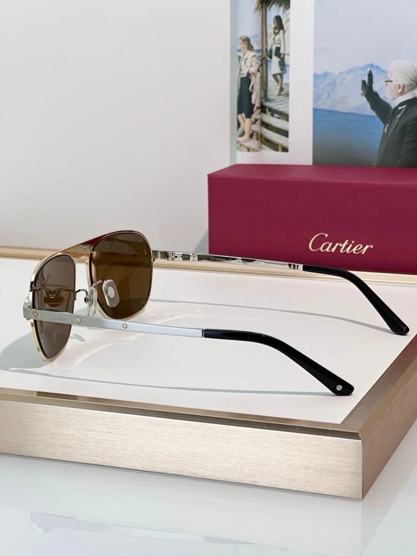 Cartier CT0532S 002 Première de Cartier Sunglasses NEW 🐆