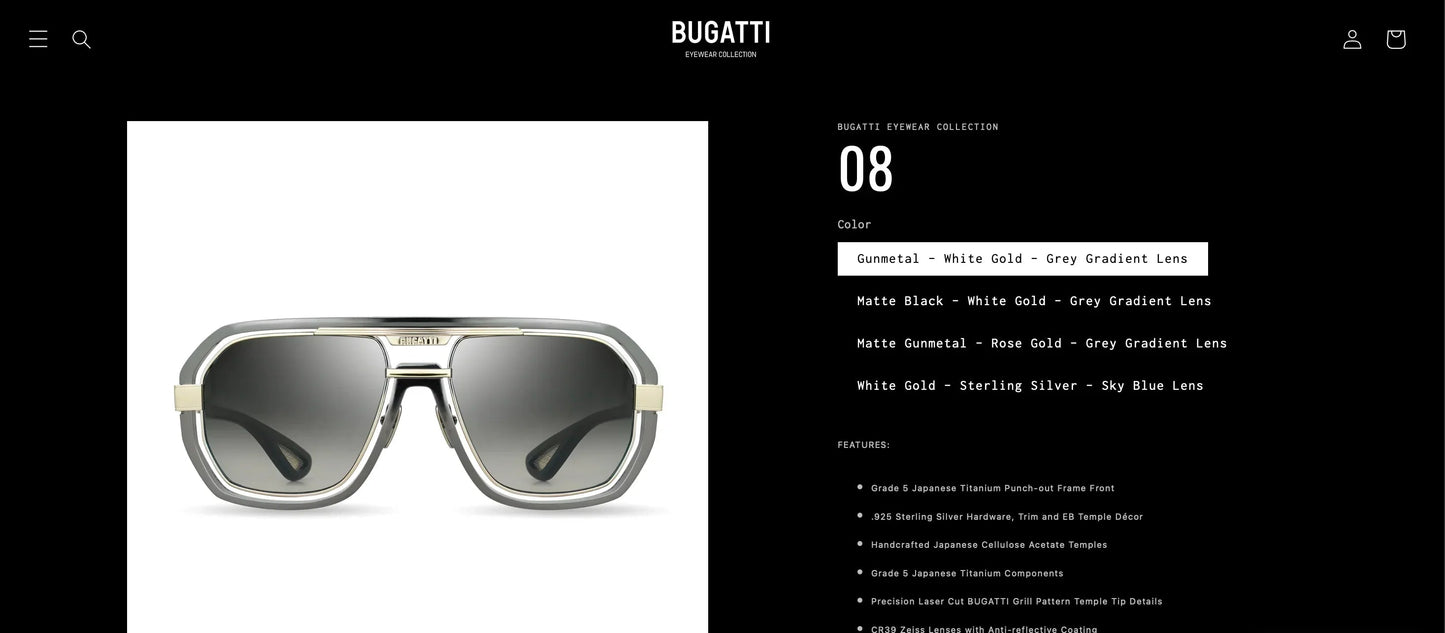 BUGATTI EYEWEAR COLLECTION 08 Sunglasses ποΈ