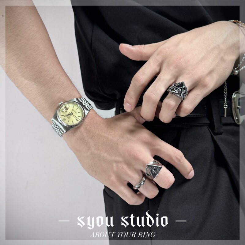 Syou Octopus God's Eye Titanium Steel Ring