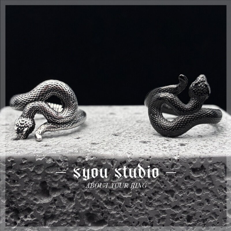 Syou Serpentine titanium steel ring