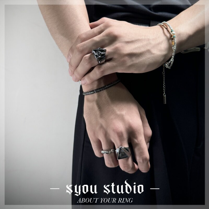 Syou Octopus God's Eye Titanium Steel Ring