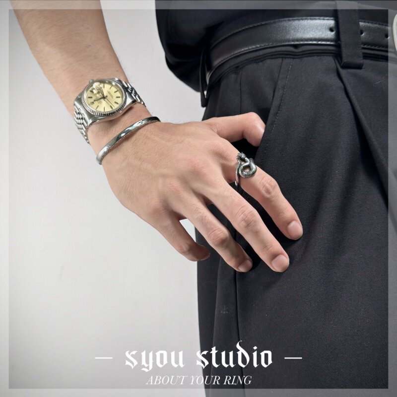 Syou Serpentine titanium steel ring