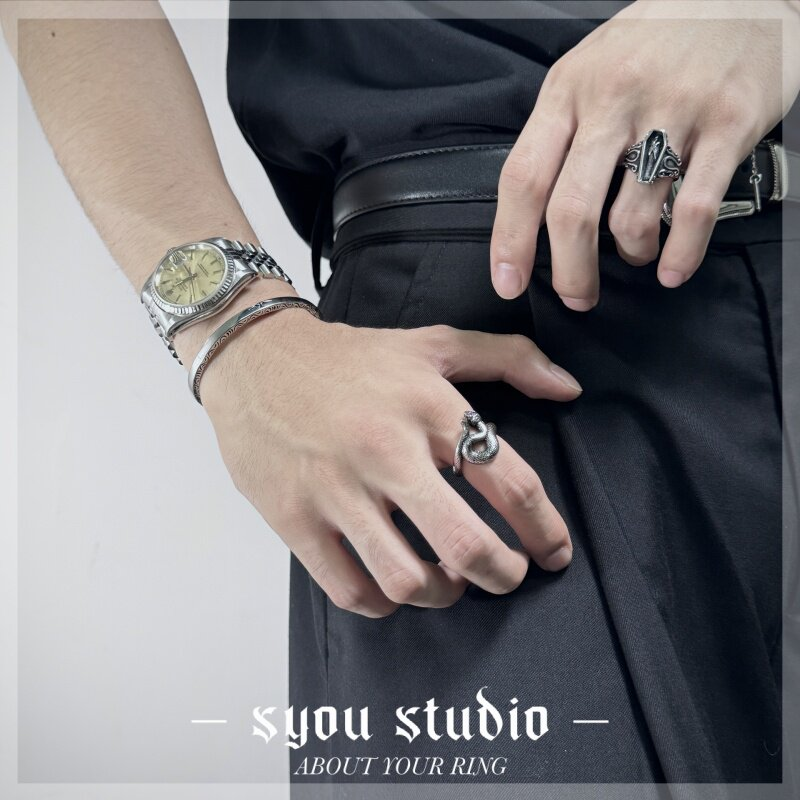 Syou Serpentine titanium steel ring
