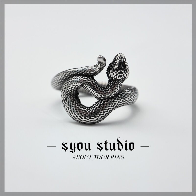 Syou Serpentine titanium steel ring