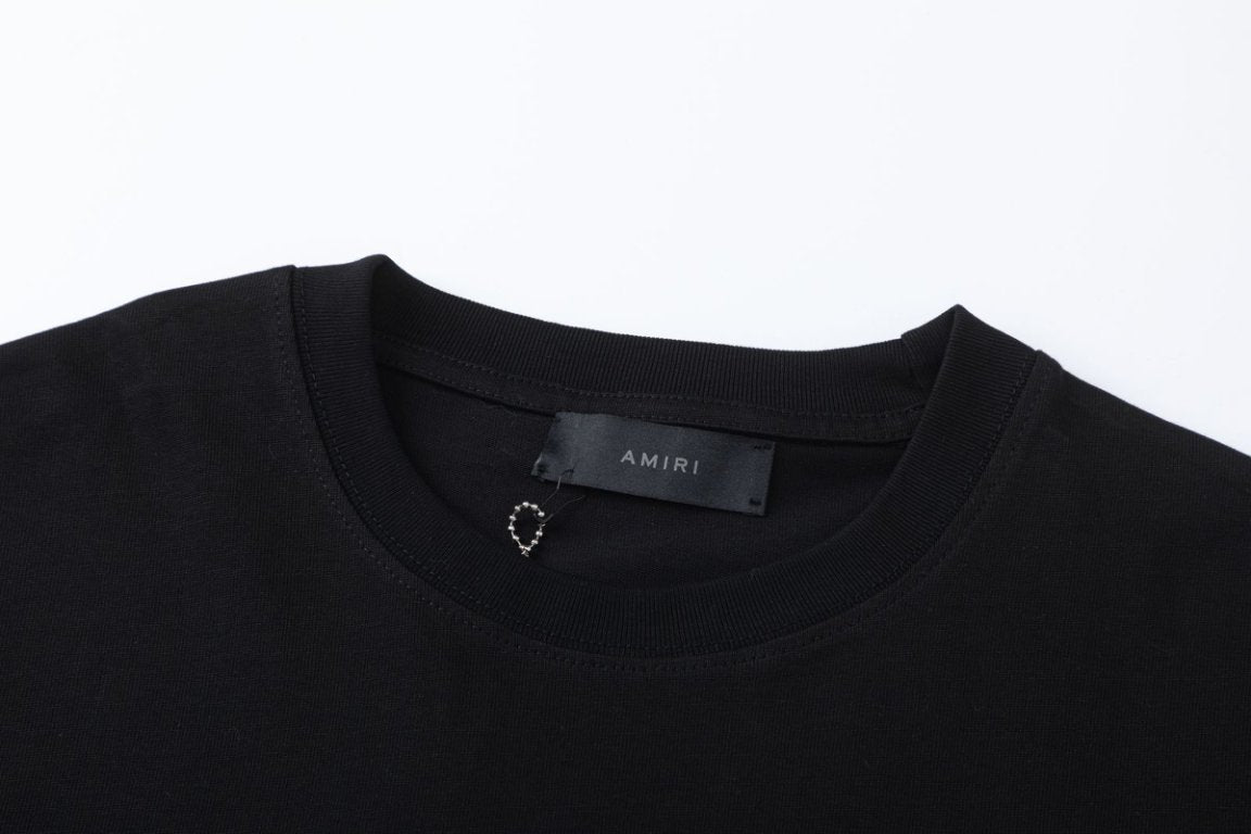 AMlRl Leaf-Print Crewneck Cotton-Jersey T-Shirt