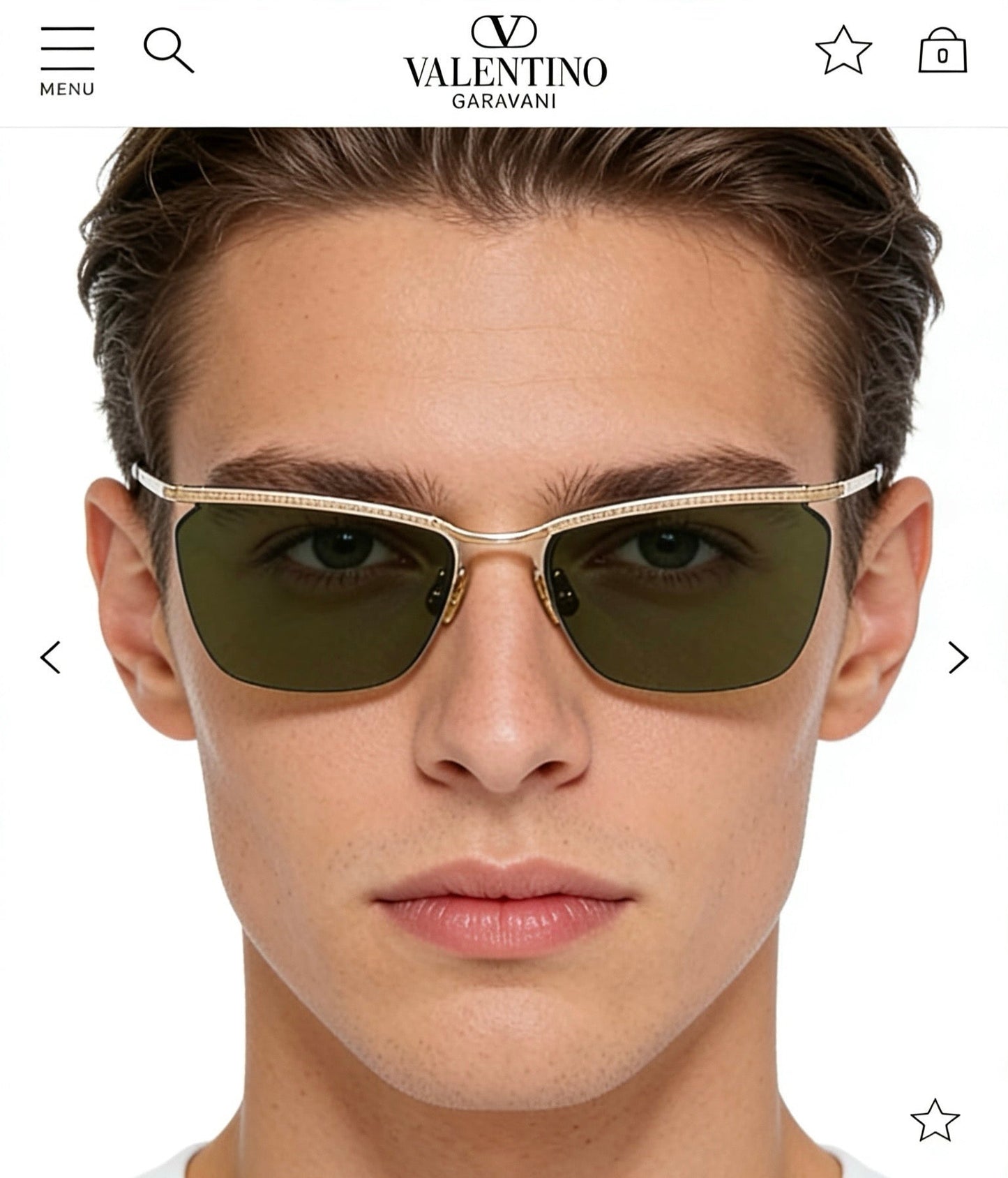 Valentino VLS-183 Floating Rimless Metal Glasses✨