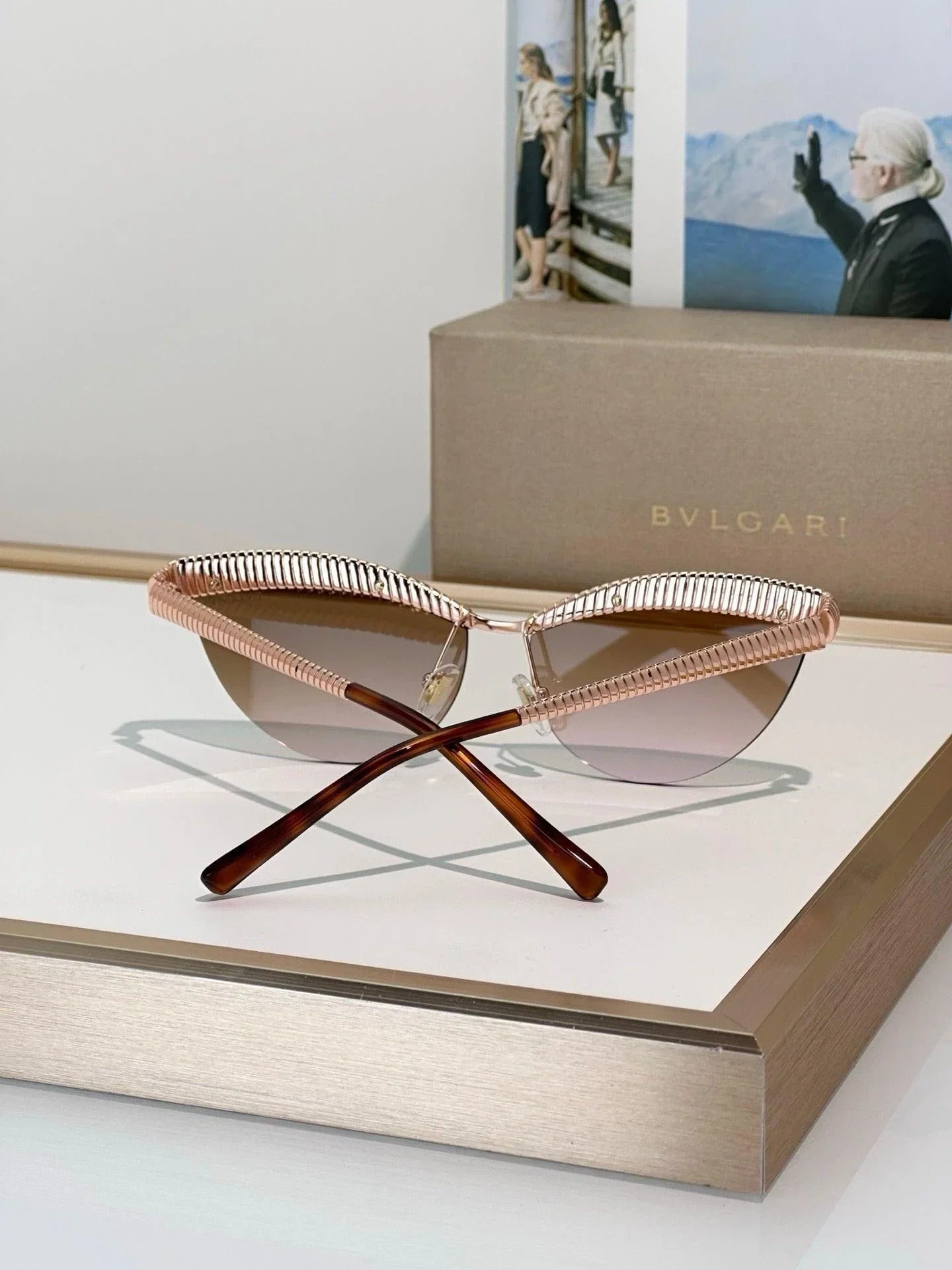- BVLGARI Bvlgari Tubogas BV 40056U Sunglasses ✨