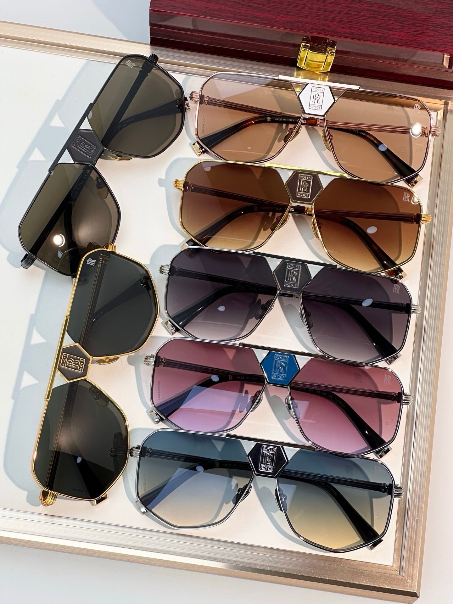 Rolls Royce SS1243 18K plated Rose-Silver-Gold Eyewear  👑