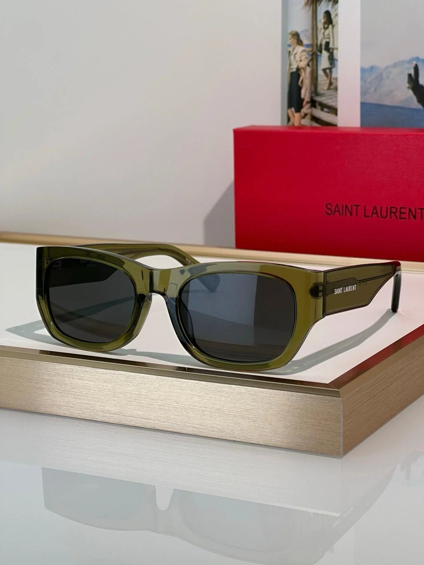 YSL Saint Laurent  SL 713 001 - As Seen On Valentina Sampaio Sunglasses ✨