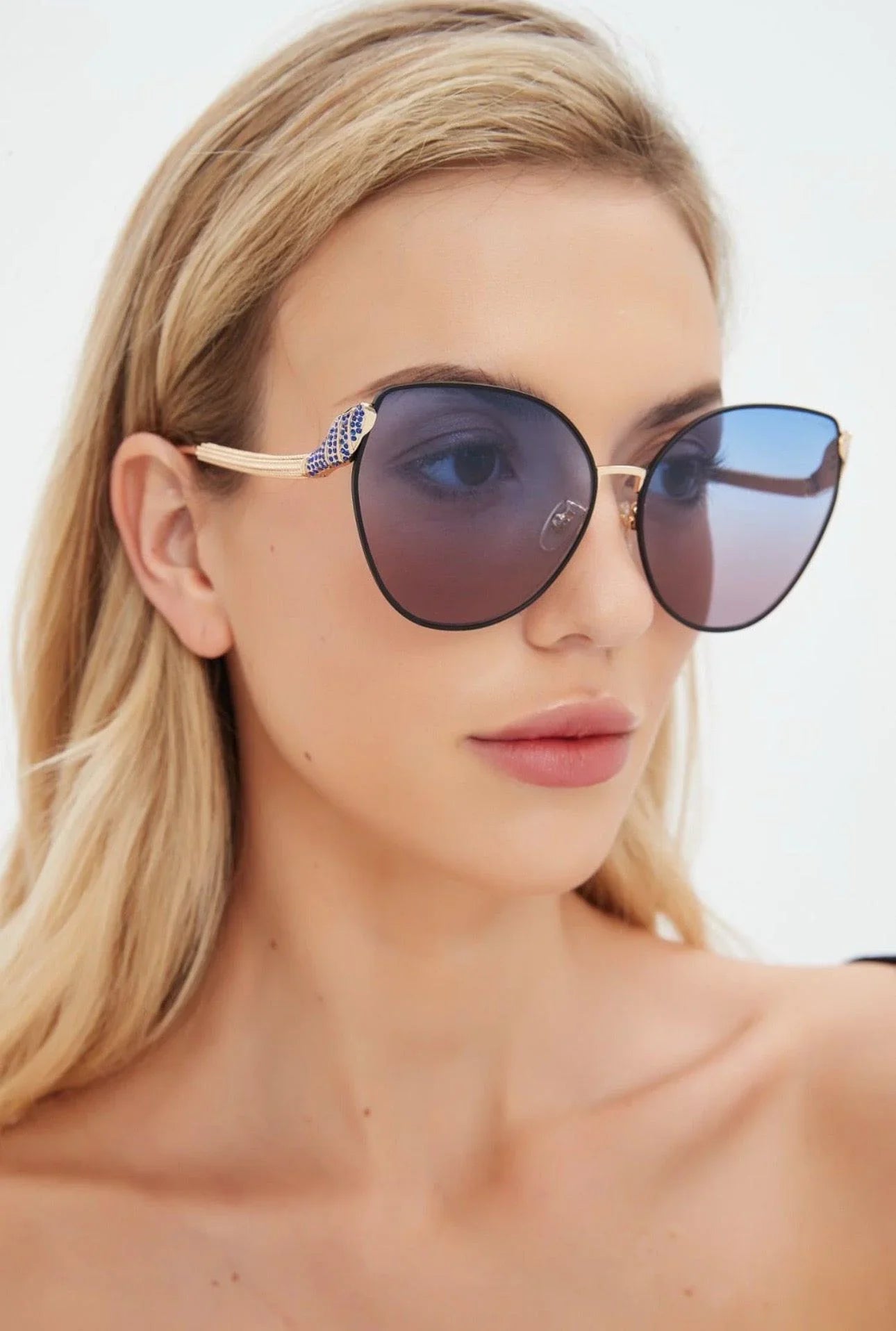 BVLGARI BV40010U Gold Butterfly Metal Sunglasses ✨