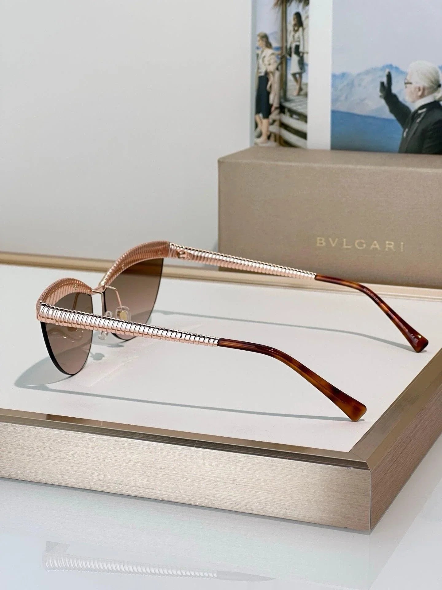 - BVLGARI Bvlgari Tubogas BV 40056U Sunglasses ✨