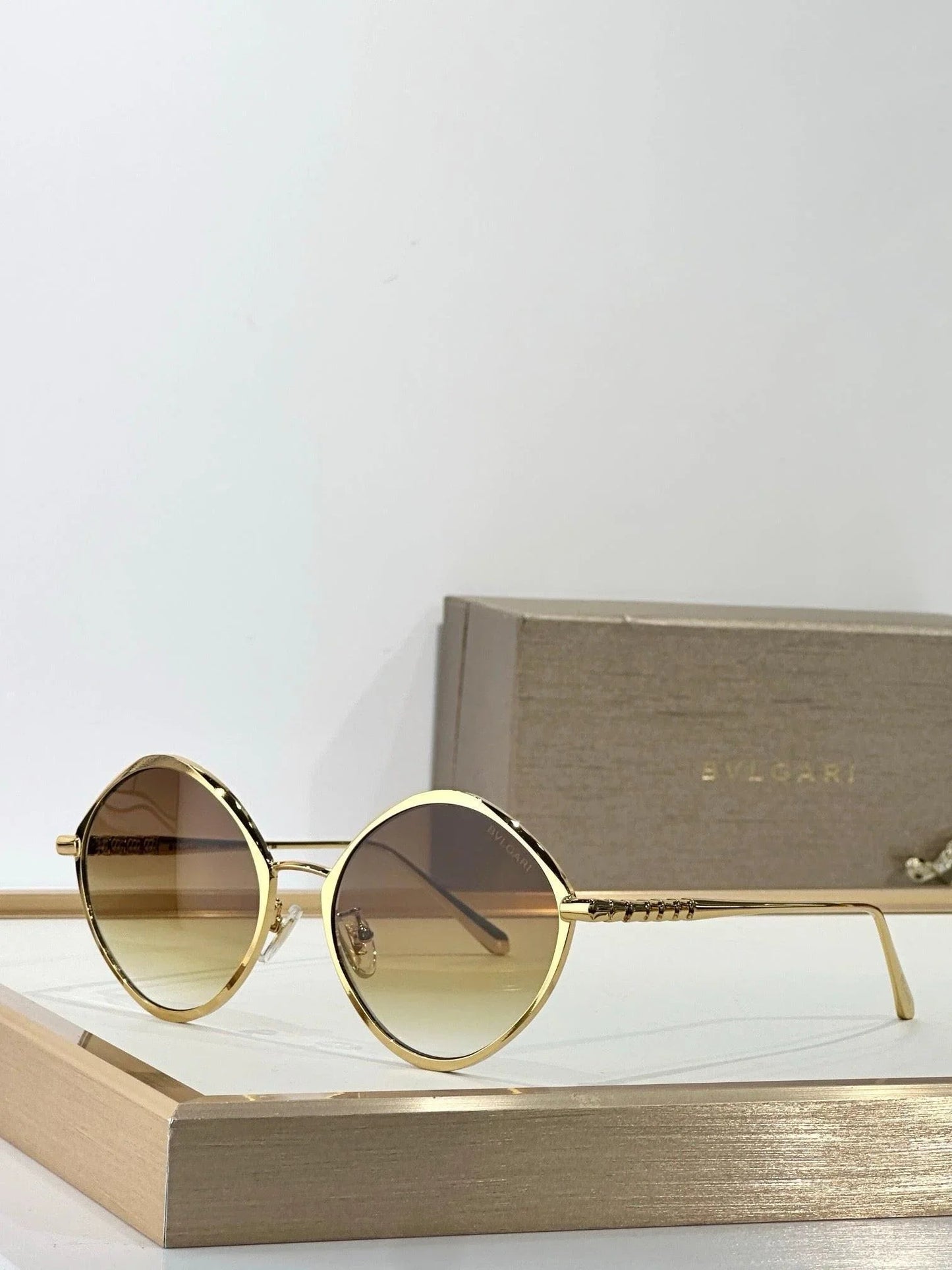 BVLGARI BV40010U Gold Butterfly Metal Sunglasses ✨