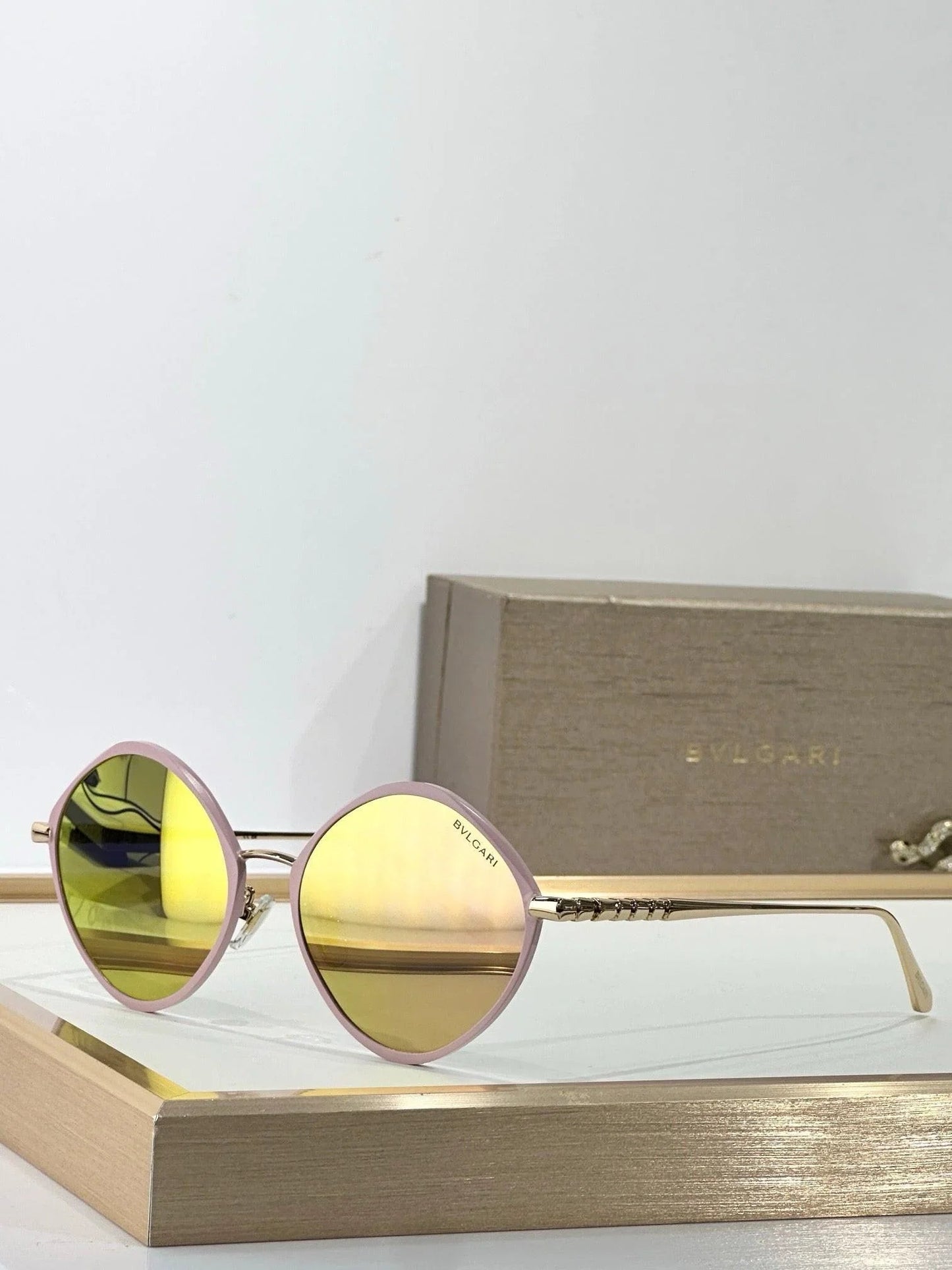 BVLGARI BV40010U Gold Butterfly Metal Sunglasses ✨