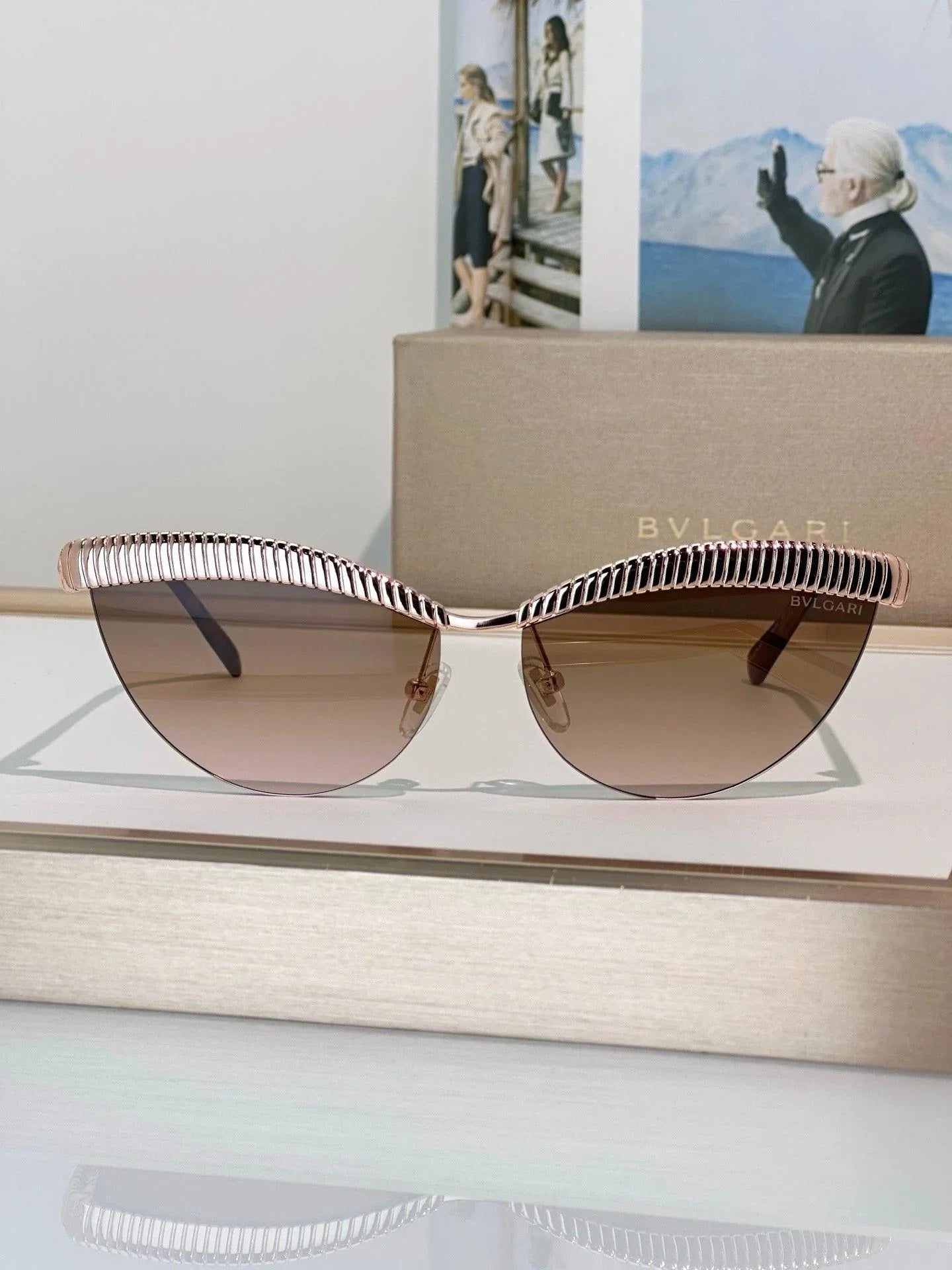 - BVLGARI Bvlgari Tubogas BV 40056U Sunglasses ✨