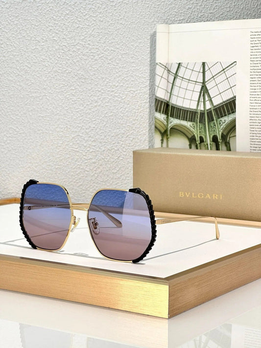 BVLGARI Serpenti Viper geometric metal 40004U Sunglasses ✨