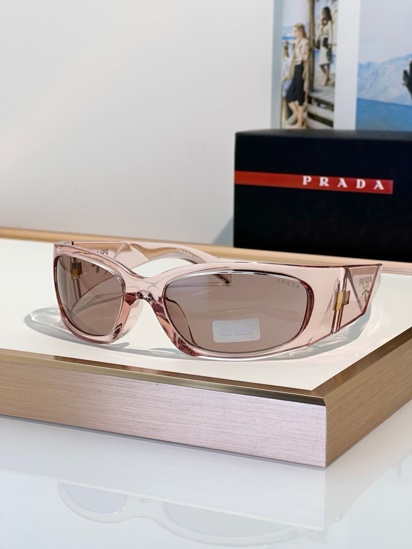 Prada PR A14S Black Butterfly Acetate Sunglasses
