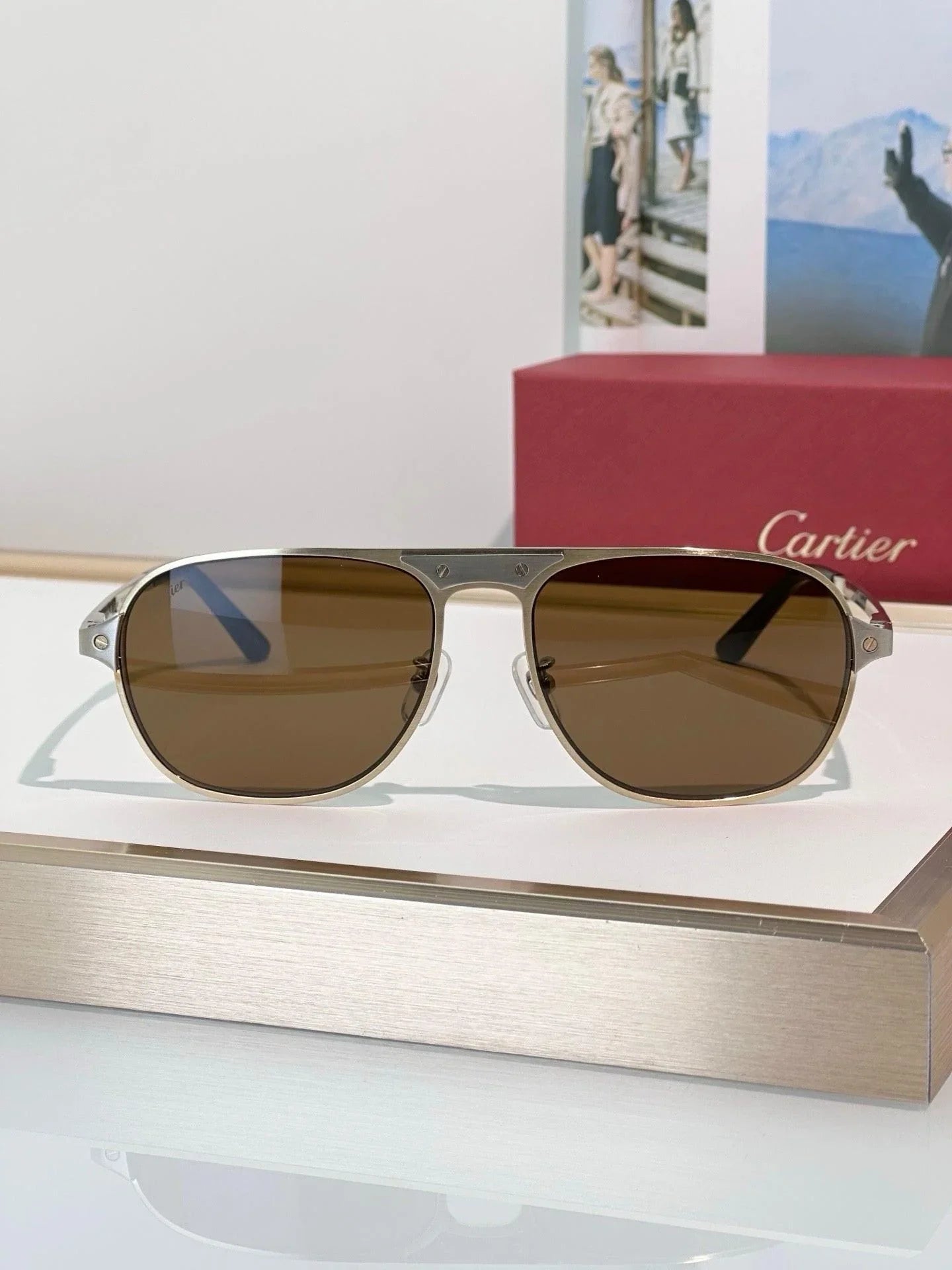 Cartier CT0532S 002 Première de Cartier Sunglasses NEW 🐆