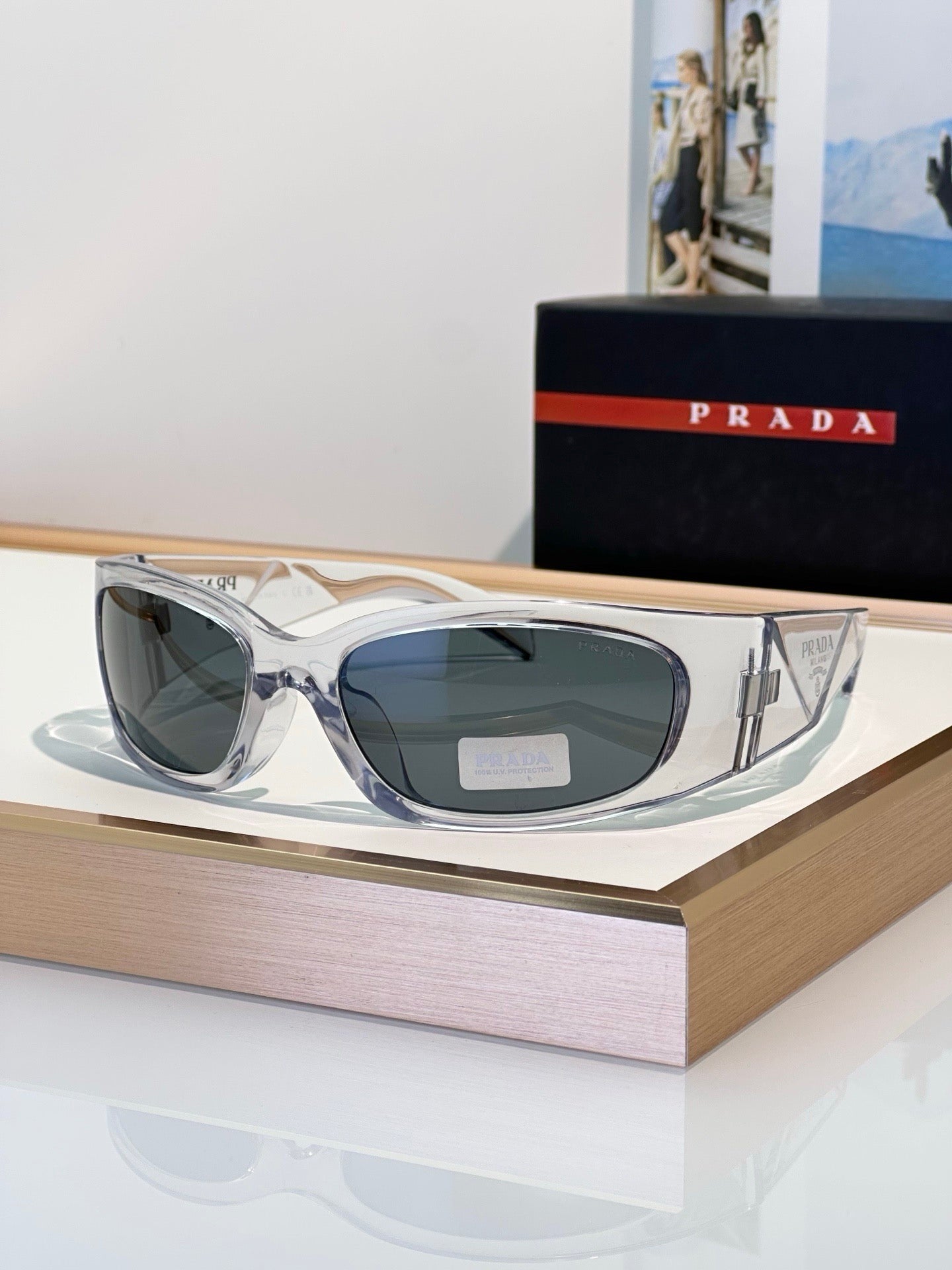 Prada PR A14S Black Butterfly Acetate Sunglasses