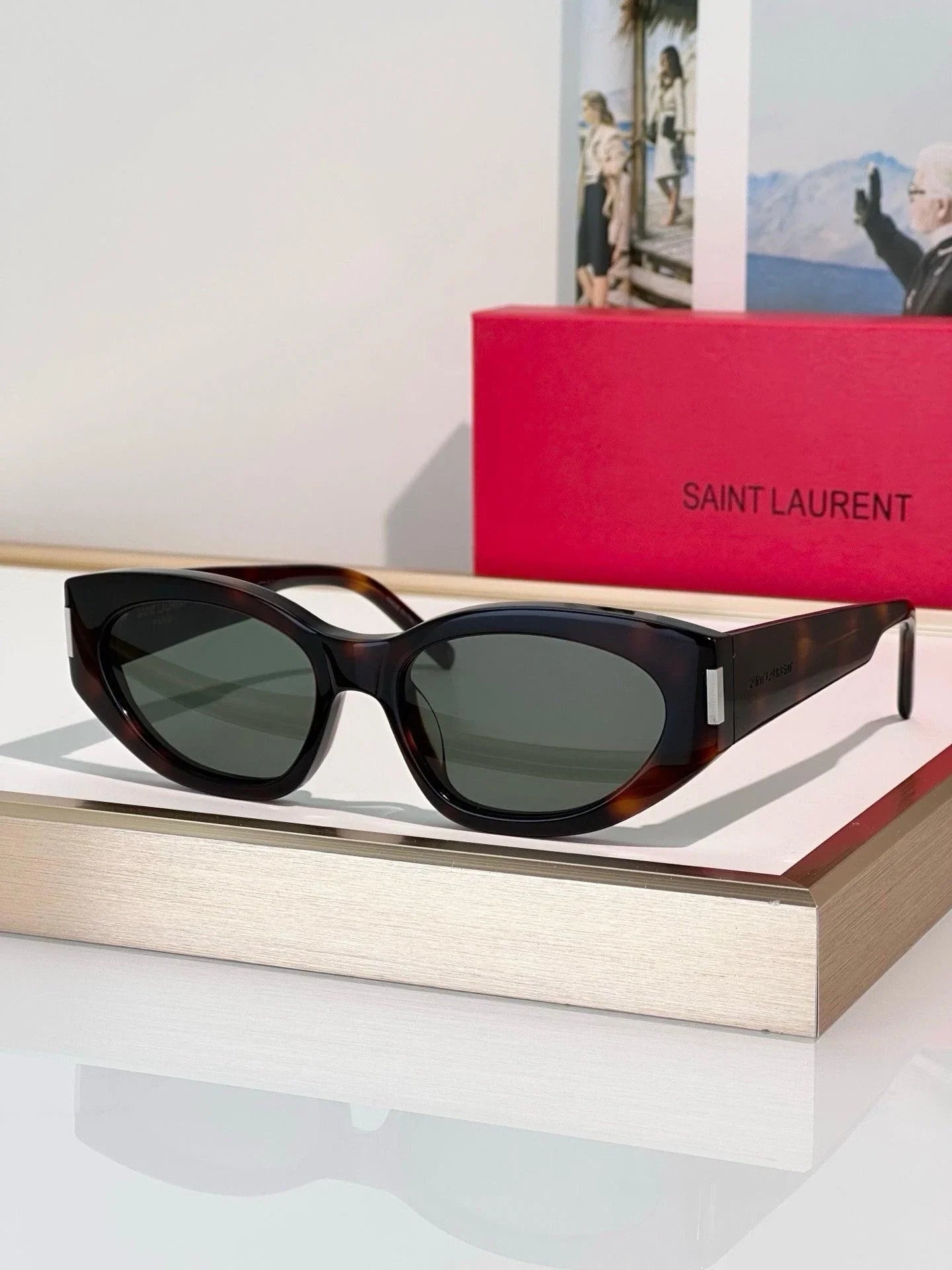 Saint Laurent Sun SL 638 001 - As Seen On Sofia Richie Women's Sunglasses✨