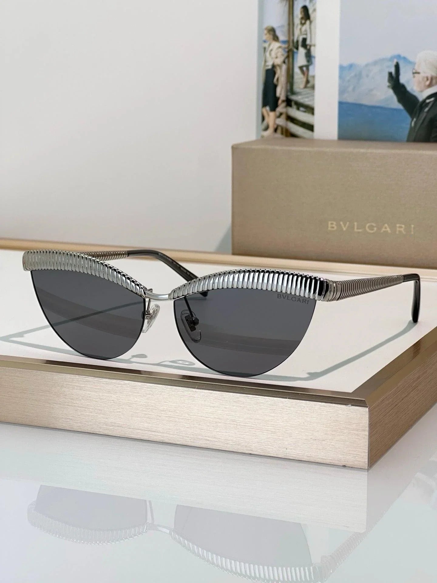 - BVLGARI Bvlgari Tubogas BV 40056U Sunglasses ✨