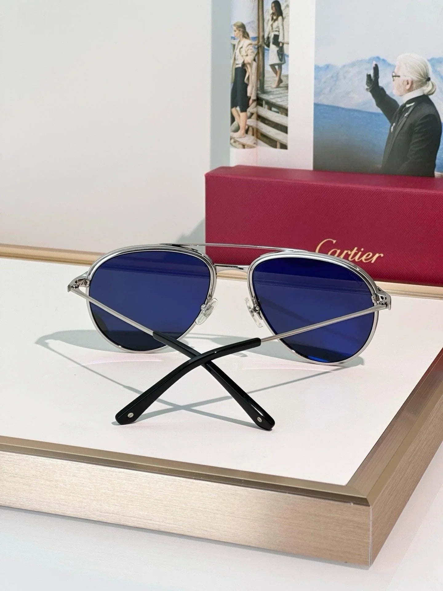 Cartier CT0325S Santos Collection  CT0325 -007 Sunglasses 🐆
