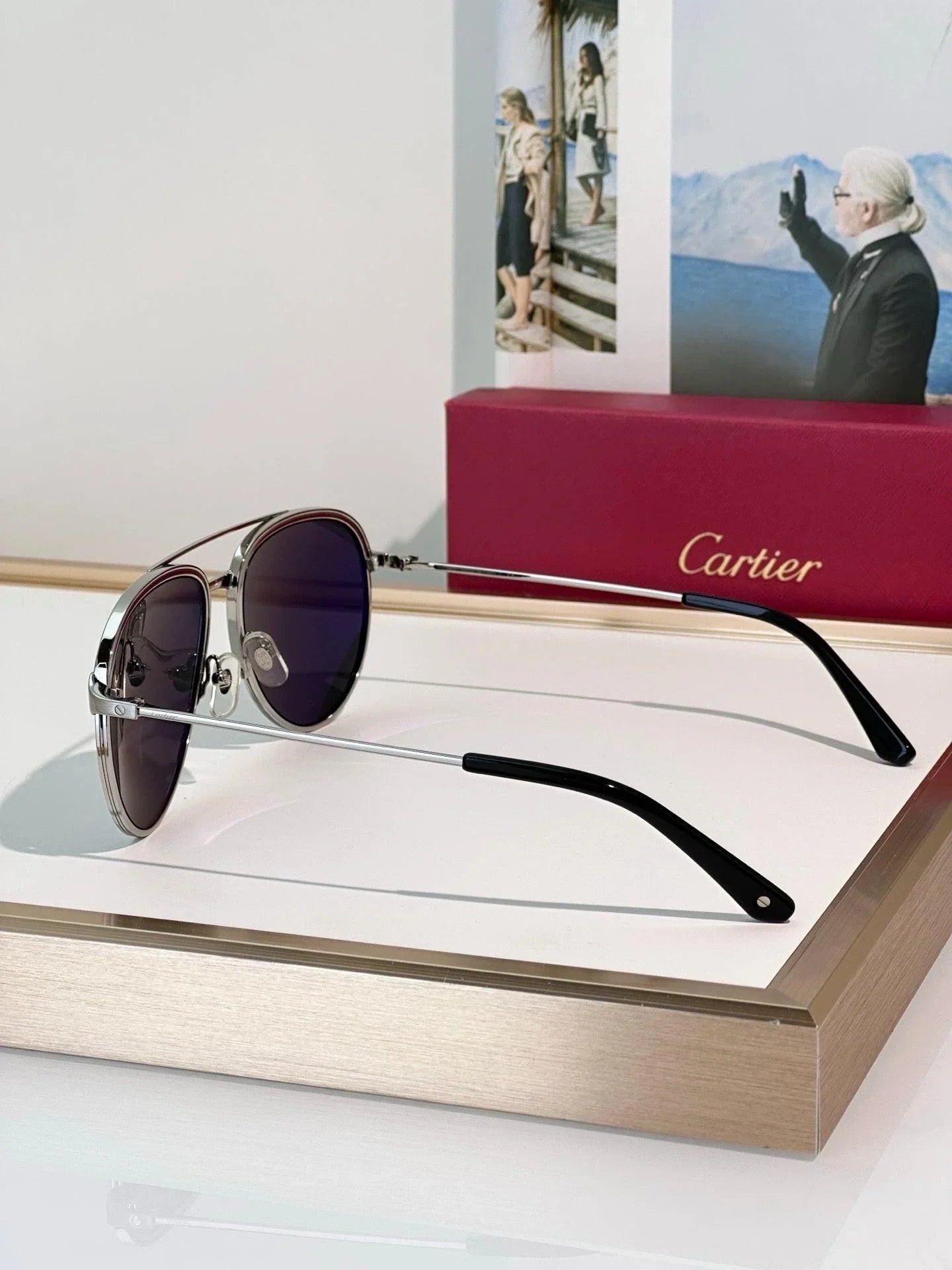 Cartier CT0325S Santos Collection  CT0325 -007 Sunglasses 🐆