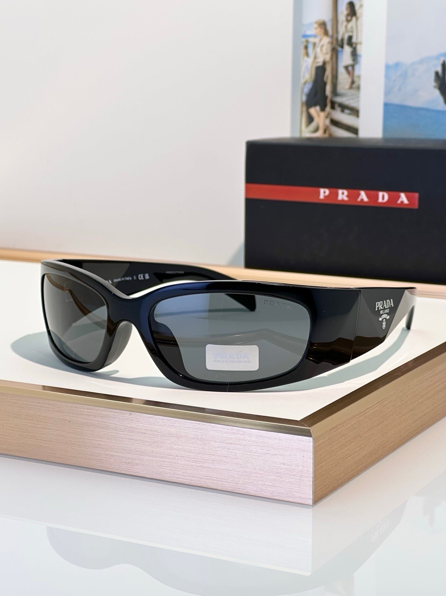 Prada PR A14S Black Butterfly Acetate Sunglasses