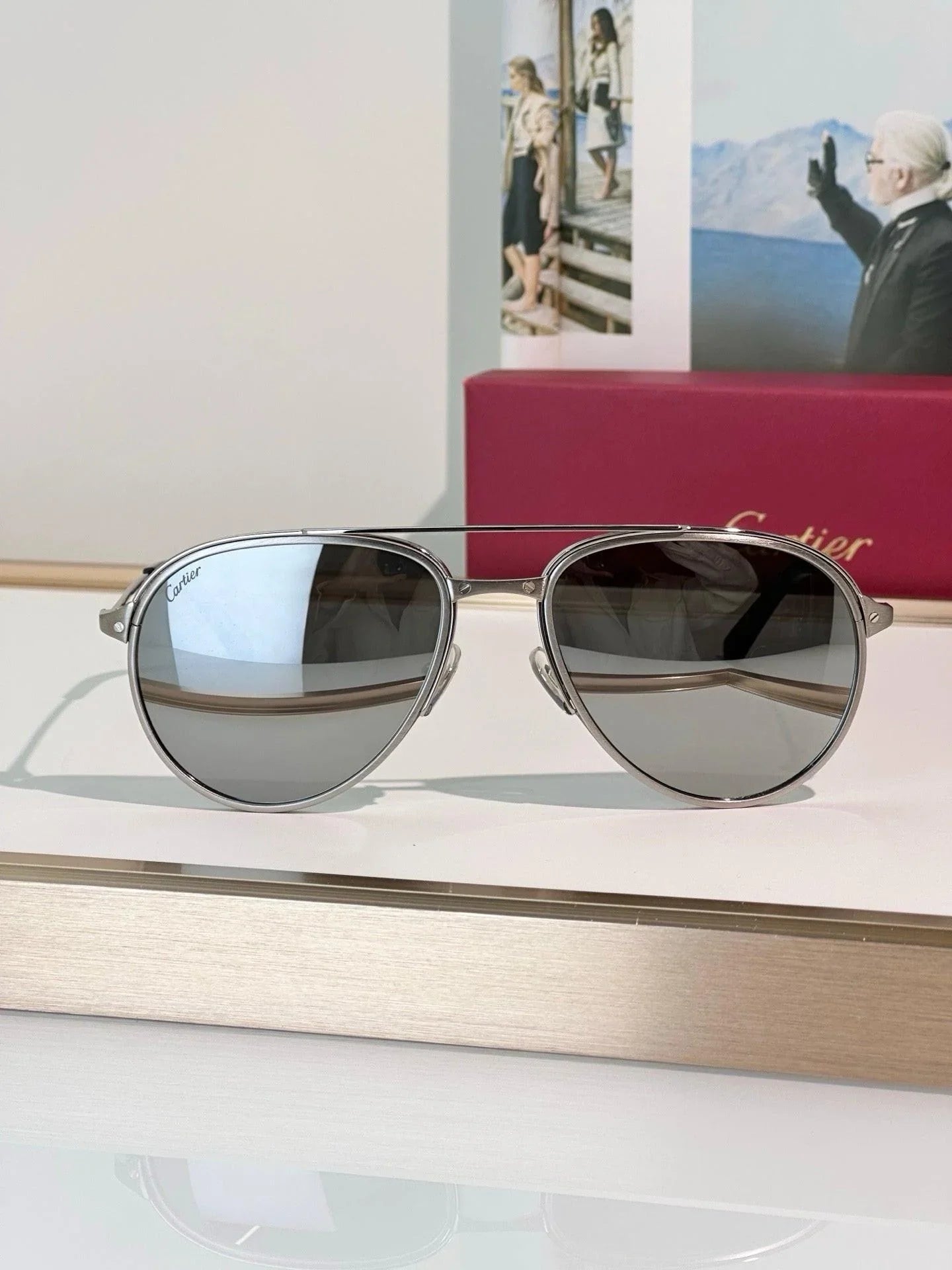 Cartier CT0325S Santos Collection  CT0325 -007 Sunglasses 🐆