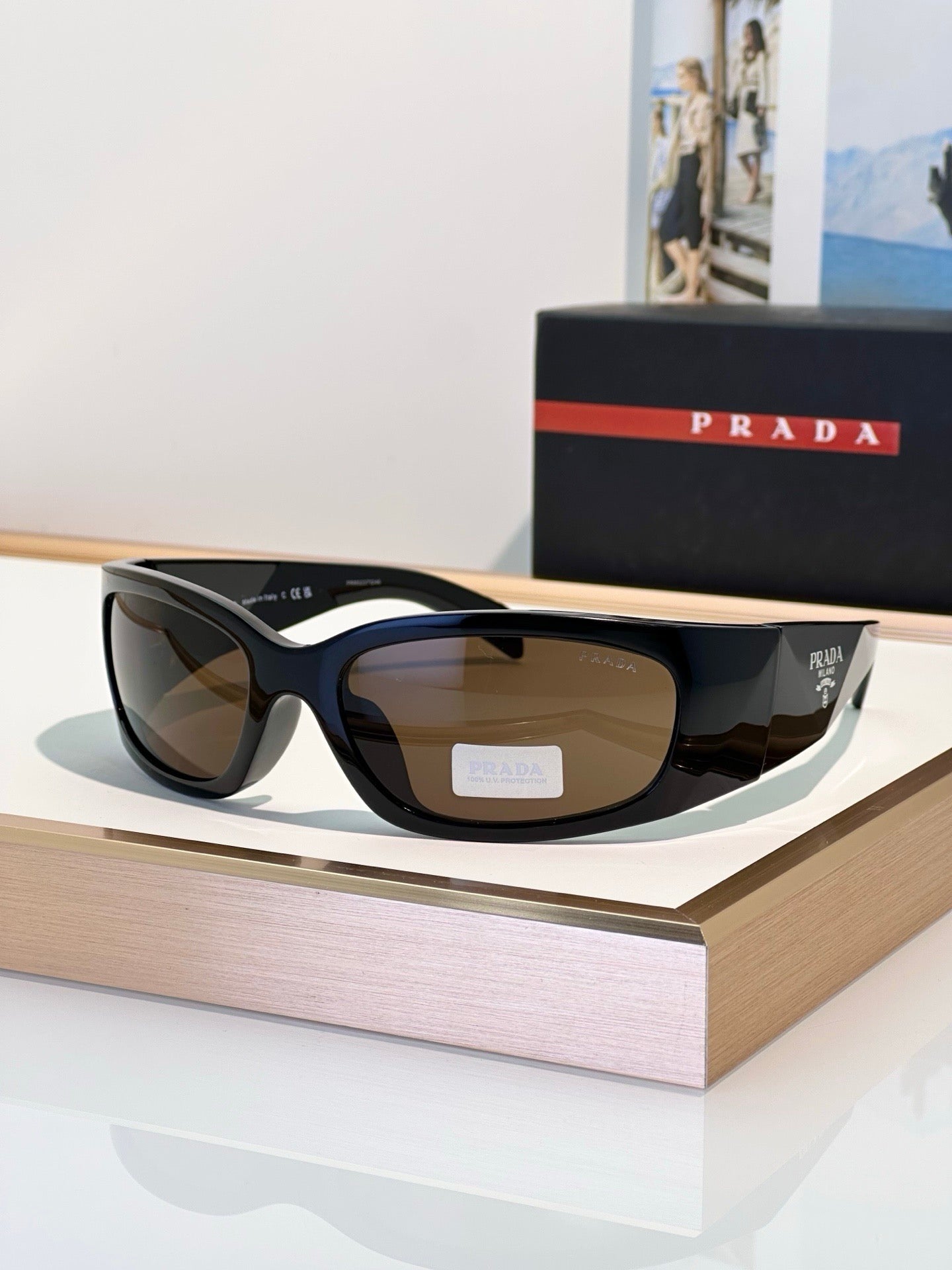 Prada PR A14S Black Butterfly Acetate Sunglasses