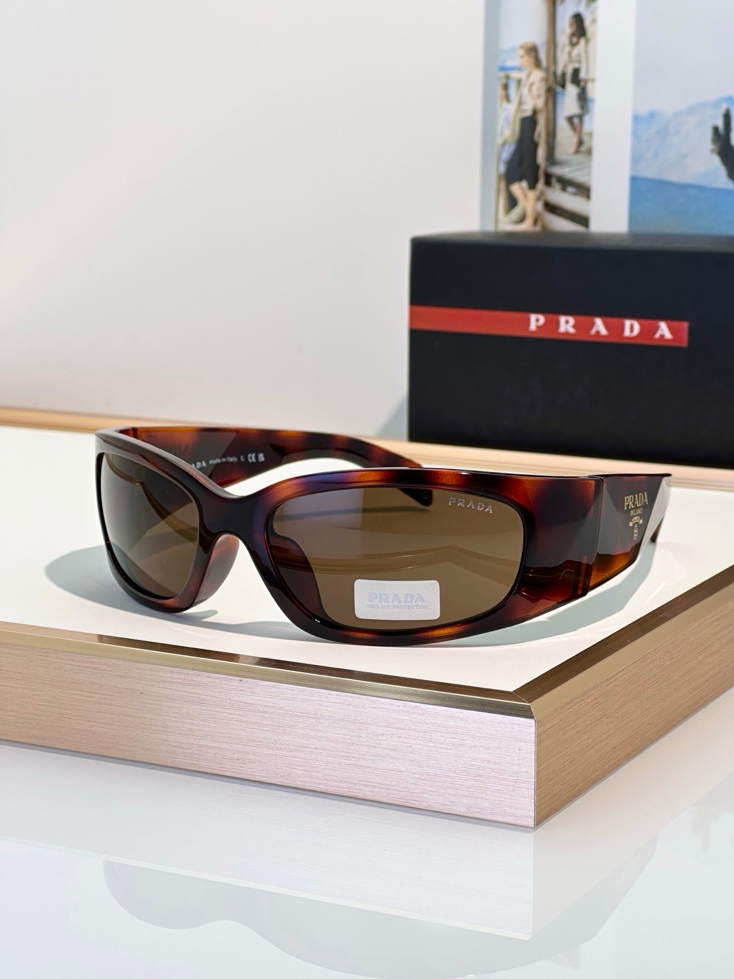Prada PR A14S Black Butterfly Acetate Sunglasses
