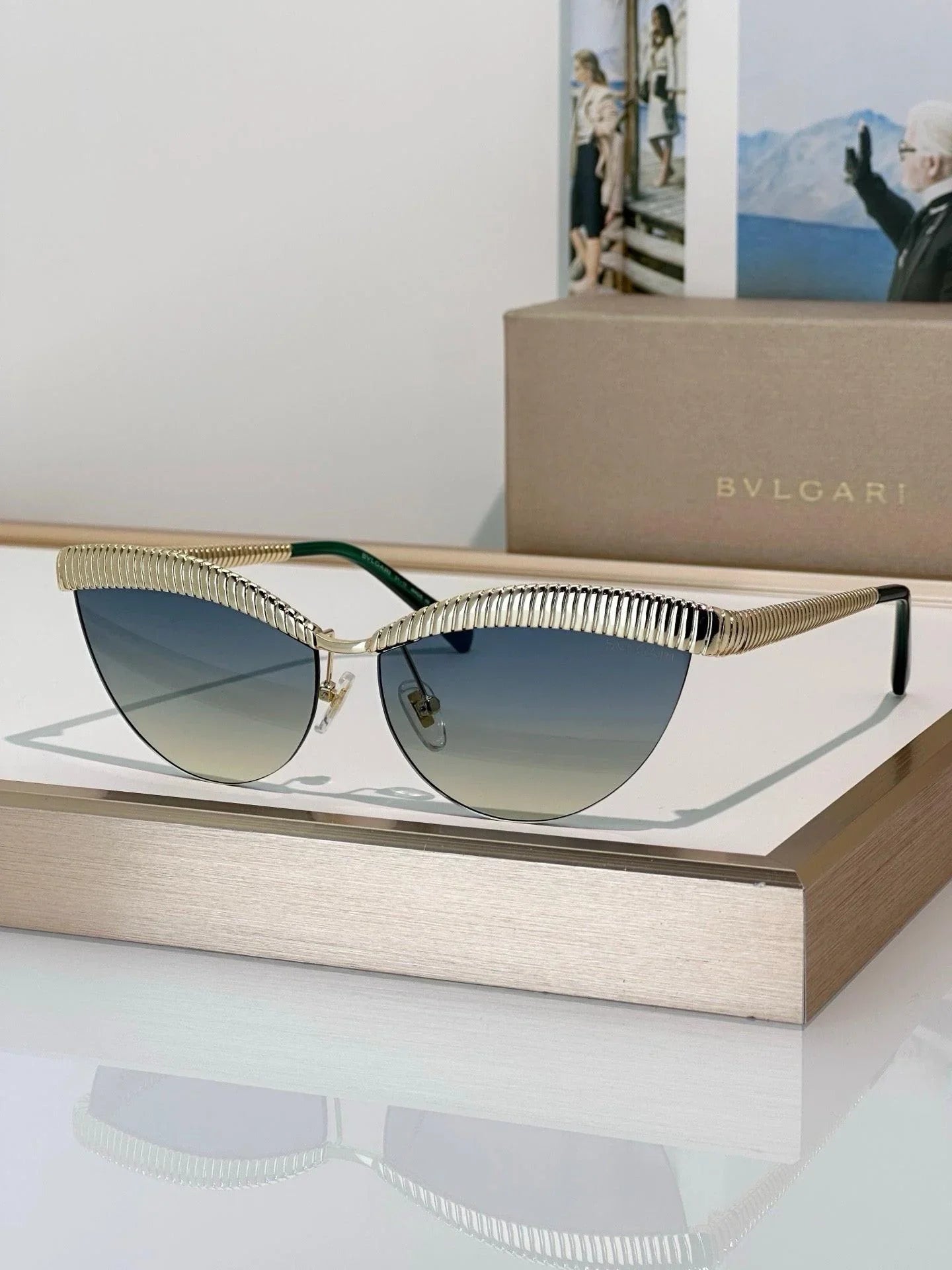 - BVLGARI Bvlgari Tubogas BV 40056U Sunglasses ✨