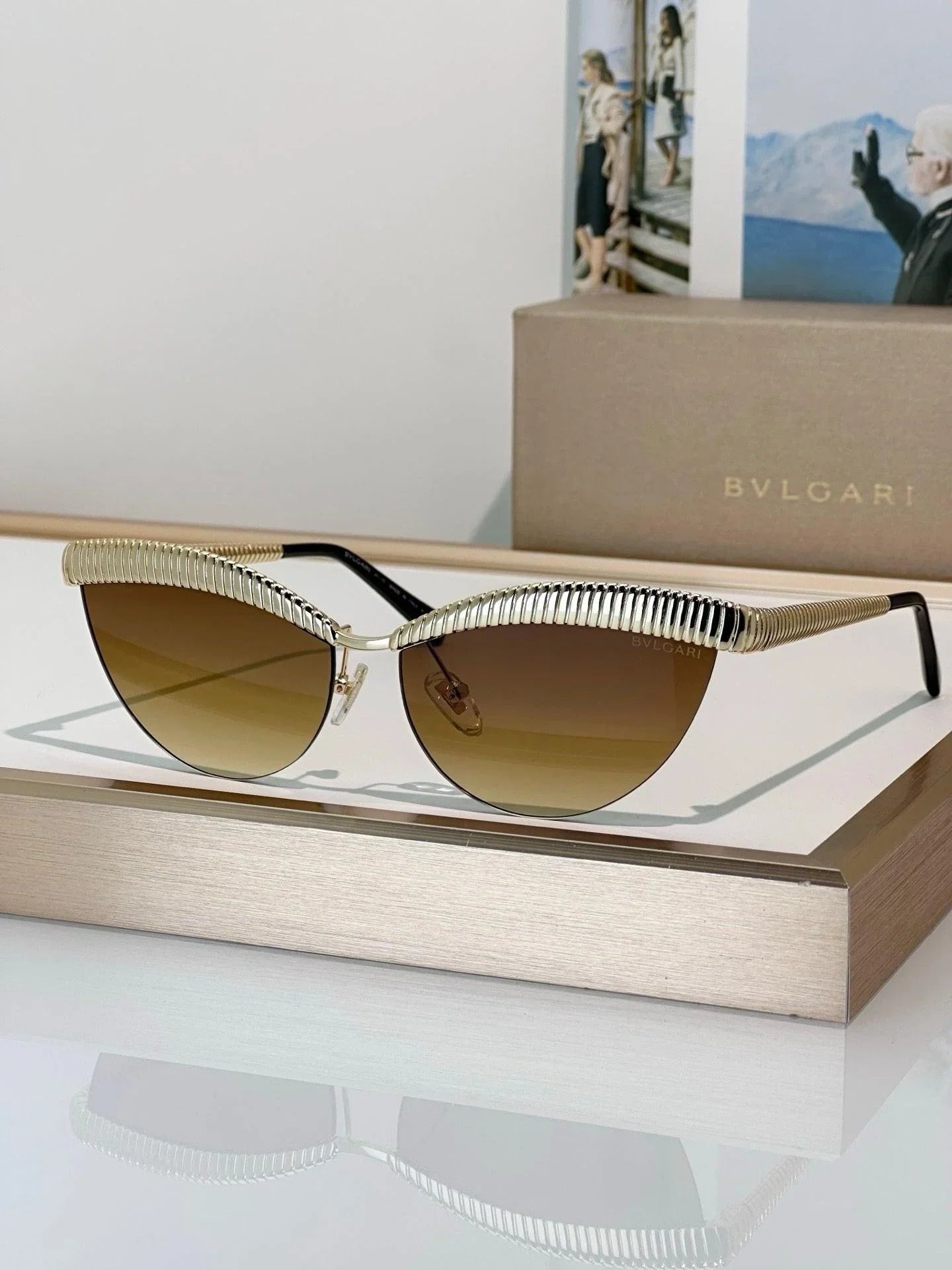 - BVLGARI Bvlgari Tubogas BV 40056U Sunglasses ✨