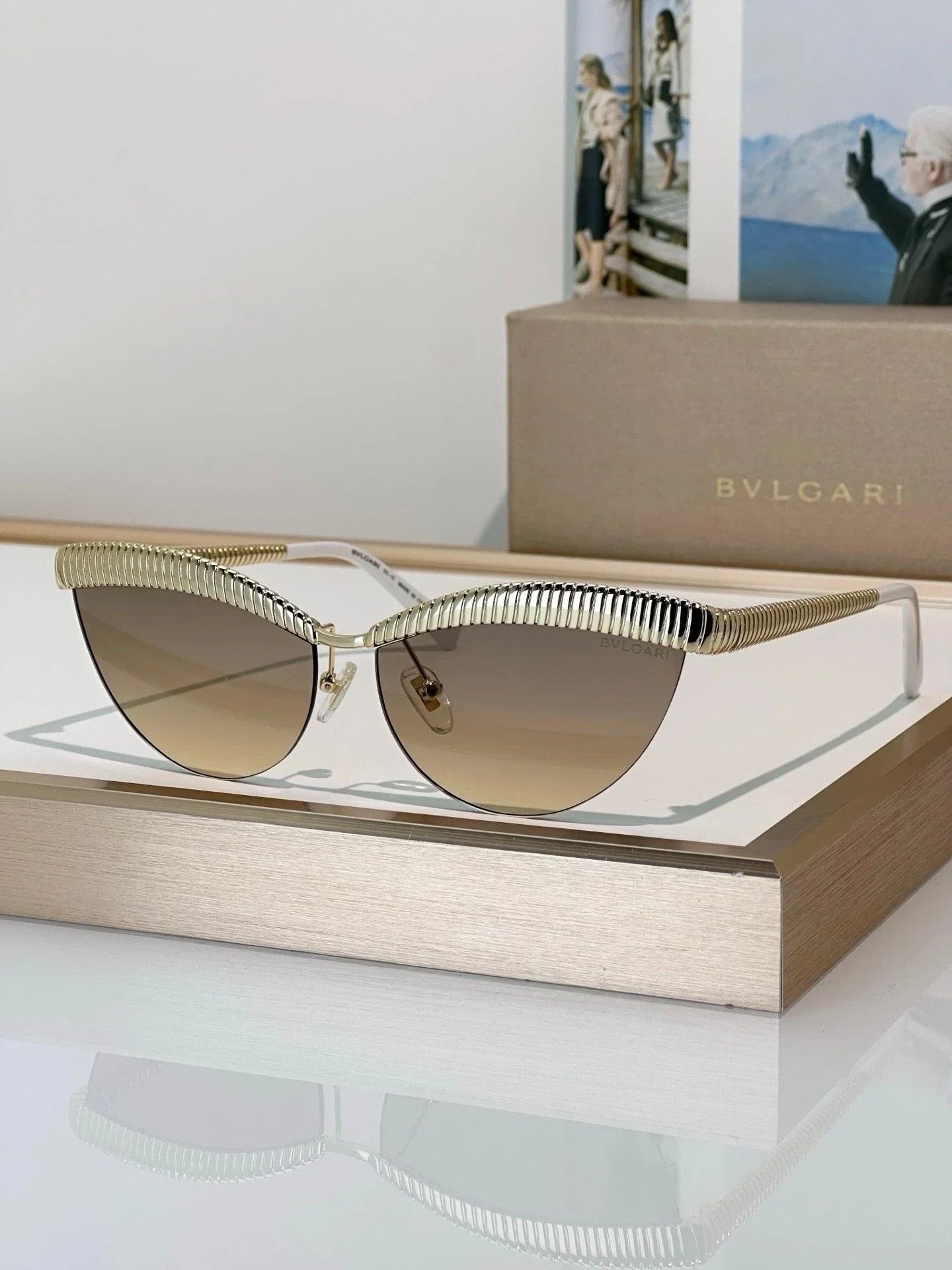 - BVLGARI Bvlgari Tubogas BV 40056U Sunglasses ✨