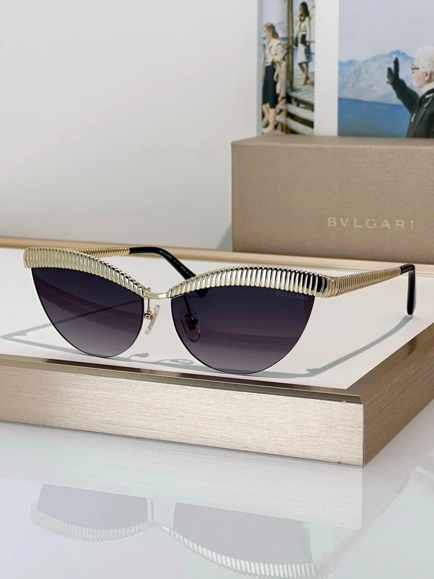 - BVLGARI Bvlgari Tubogas BV 40056U Sunglasses ✨