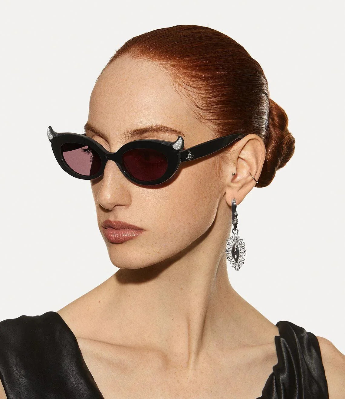 Vivienne Westwood SOO Sunglassess 5099  Little devil horn Saturn Logo cat's eye ✨
