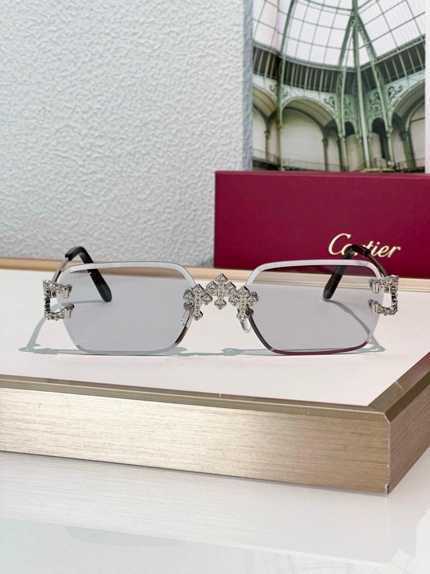 Cartier C-decor PREMIÈRE DE CARTIER CT0679 Diamond Sunglasses 🐆