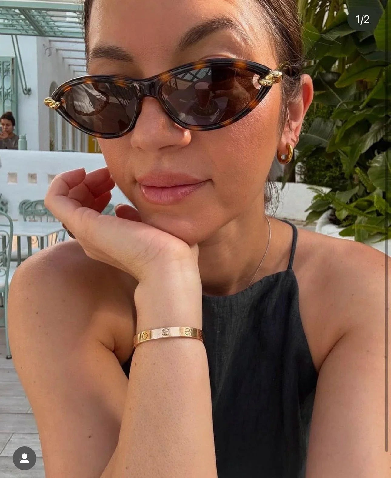 - BOTTEGA VENETA BV1390 Women's Sunglasses💚