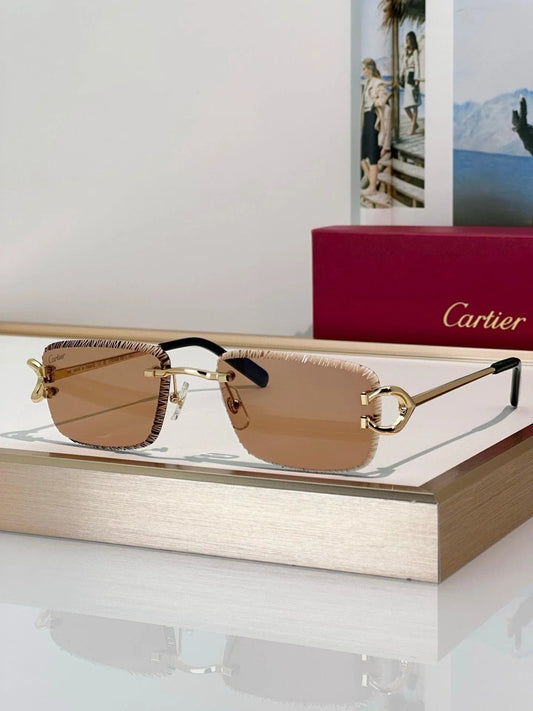 -  Cartier CLASSIC C DE CARTIER MOTIF CT0799 Sunglasses-Photochromic Glasses 🐆