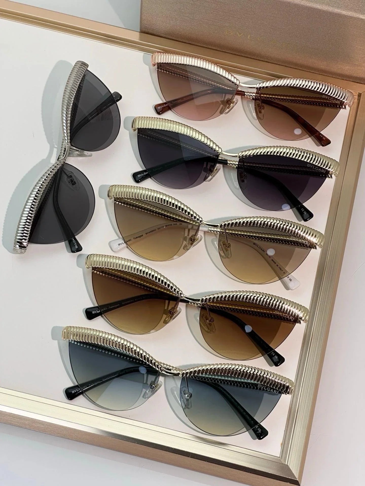 - BVLGARI Bvlgari Tubogas BV 40056U Sunglasses ✨