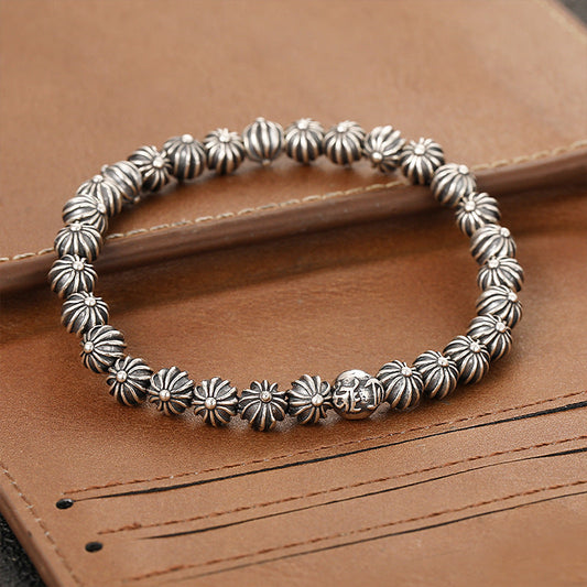 Chrome Hearts Cross Ball Flower Ball Bracelet