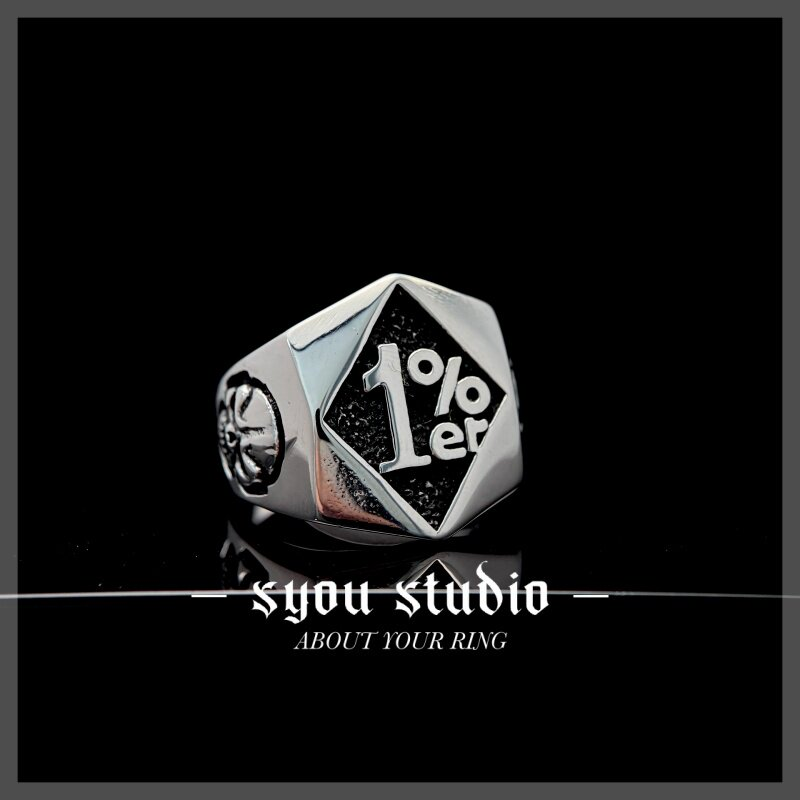 Syou 1% Logo Titanium Steel Ring