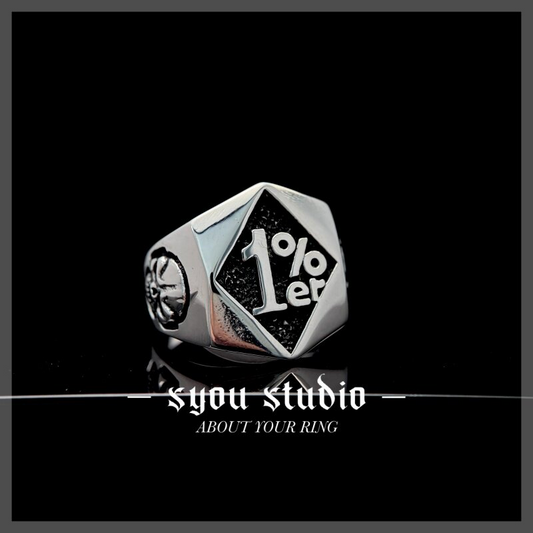 Syou 1% Logo Titanium Steel Ring