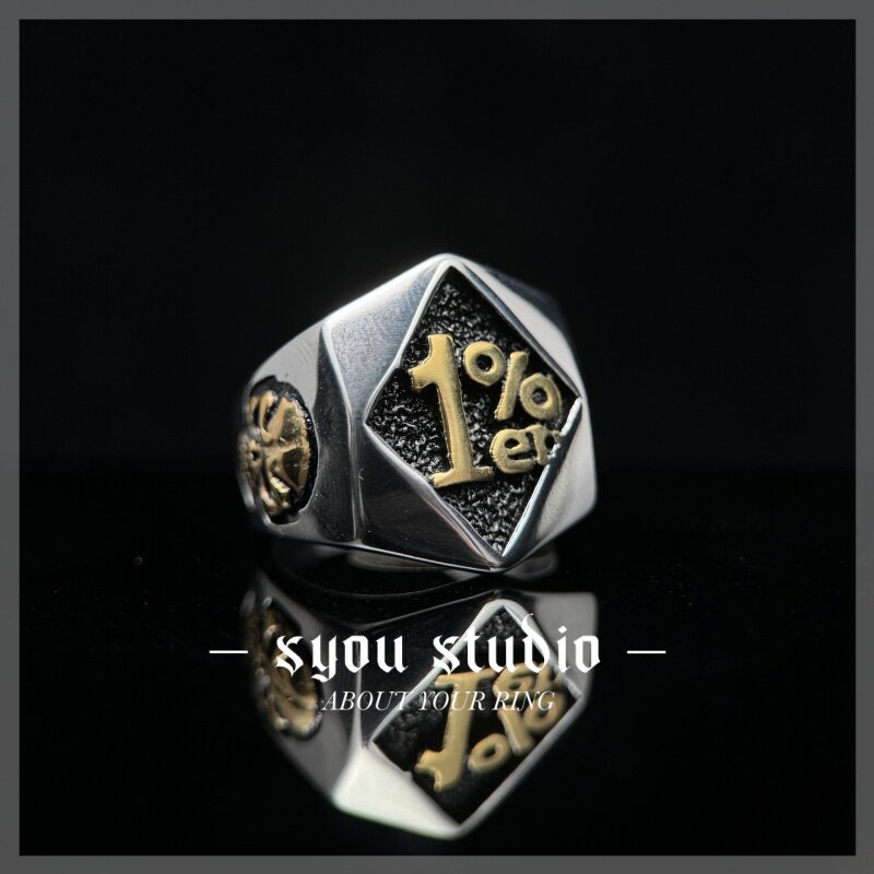 Syou 1% Logo Titanium Steel Ring