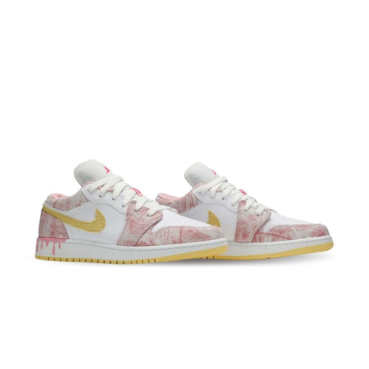 Air Jordan 1 Low Strawberry Ice Cream White Hyper Pink