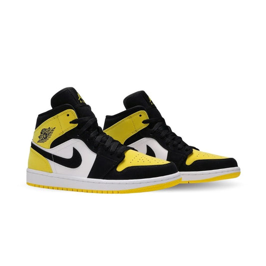 Air Jordan 1 Mid Yellow Toe Black SE