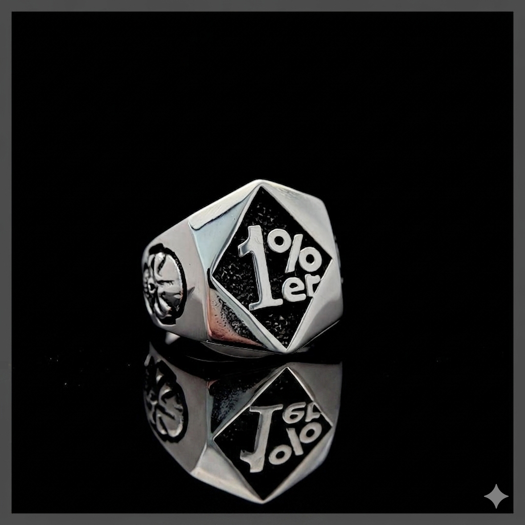 Syou 1% Logo Titanium Steel Ring