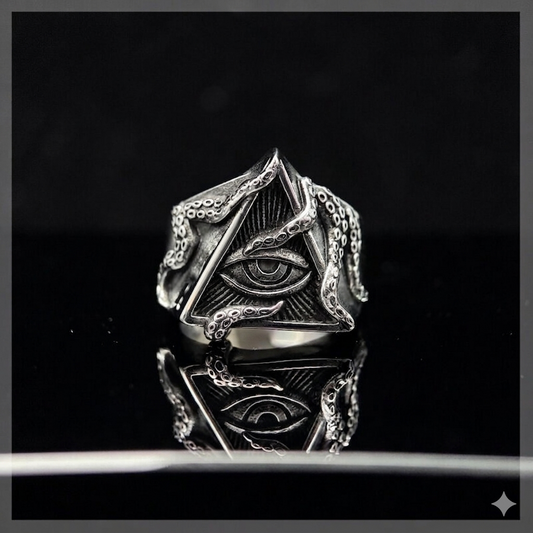 Syou Octopus God's Eye Titanium Steel Ring