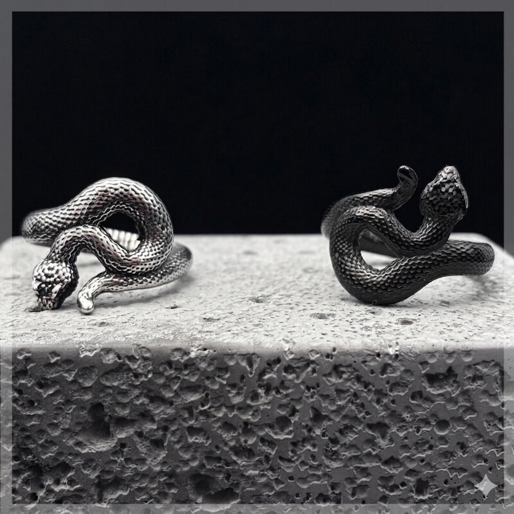 Syou Serpentine titanium steel ring